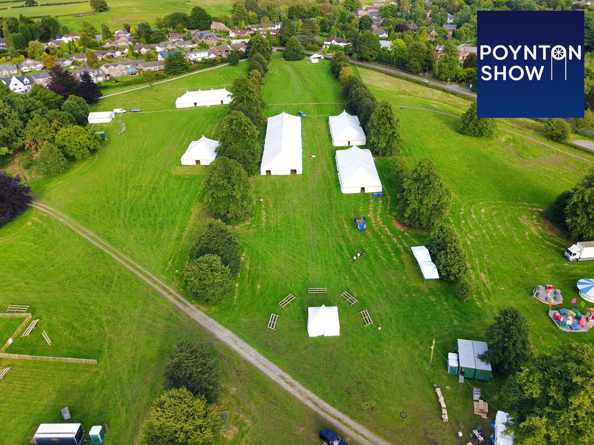 Day 6, everything is ready, finishing touches tomorrow 
Images by @skyhighviewsUK #skyhighviews #poyntonshow2017 #poyntonshow