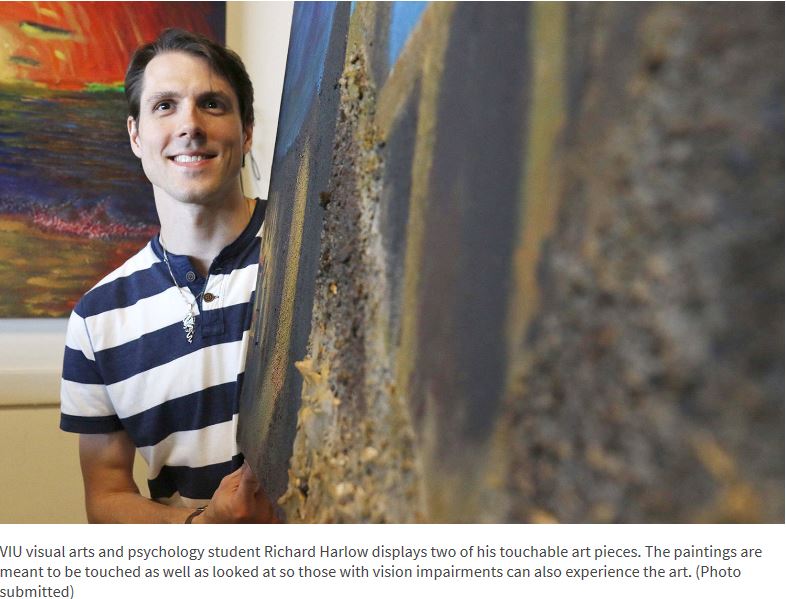 So cool! #Blind artist creates #accessible artwork ow.ly/7n2v30eEzLt