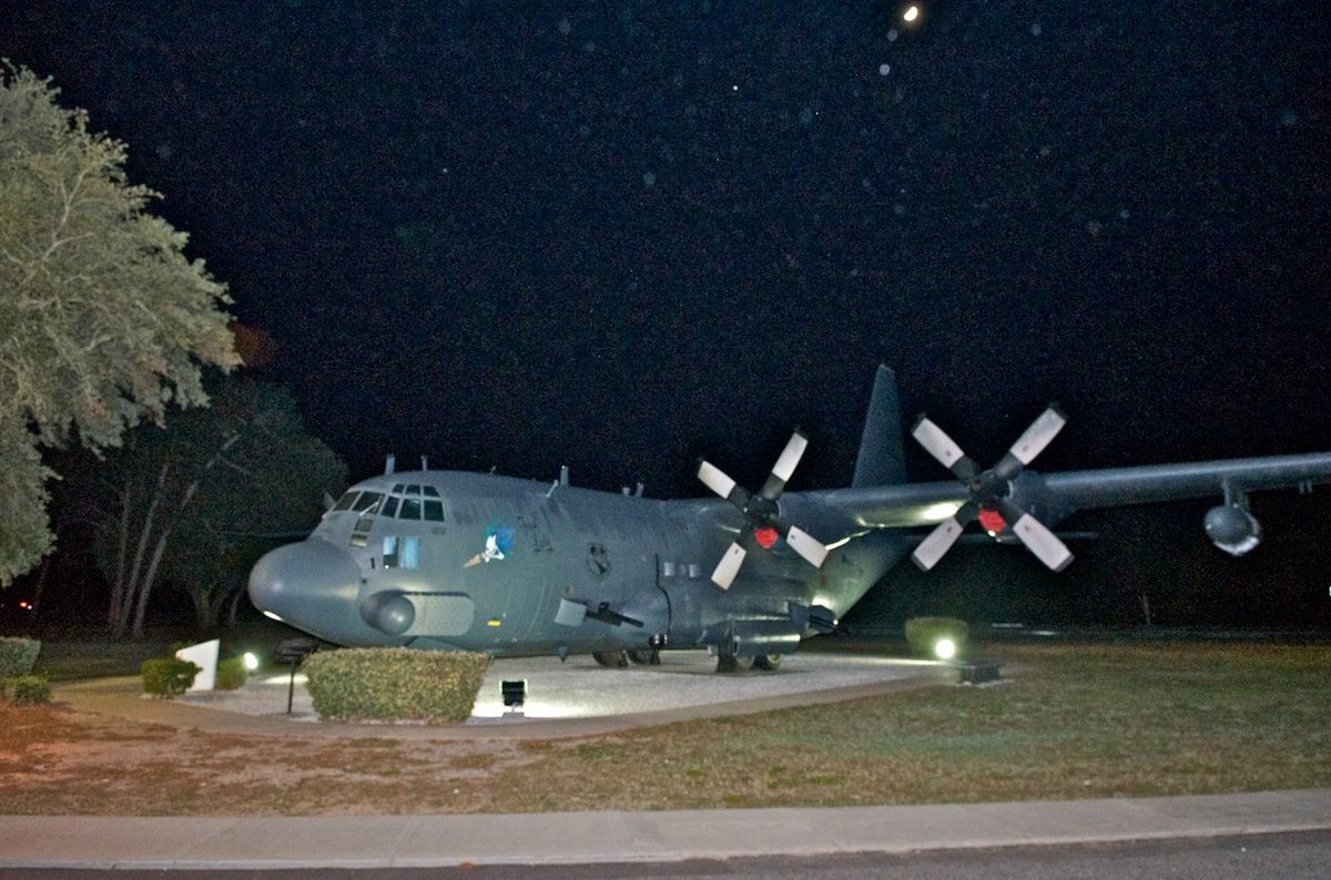 nwfdailynews's tweet photo. Thanks to Charles Crumpton for this photo of a retired C-130 that flew with the #919th at #DukeField. https://t.co/yPfOPk5fDf