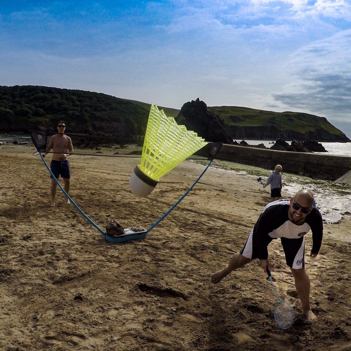 TorquayTourist's tweet photo. Beach fun today at #hopecove #badminton #teamgb #hopescove #mydevon #devon #mydevon #beachlife #devonlife #TorquayTourist #kingsbridge https://t.co/Pfo7Lrq3Pk
