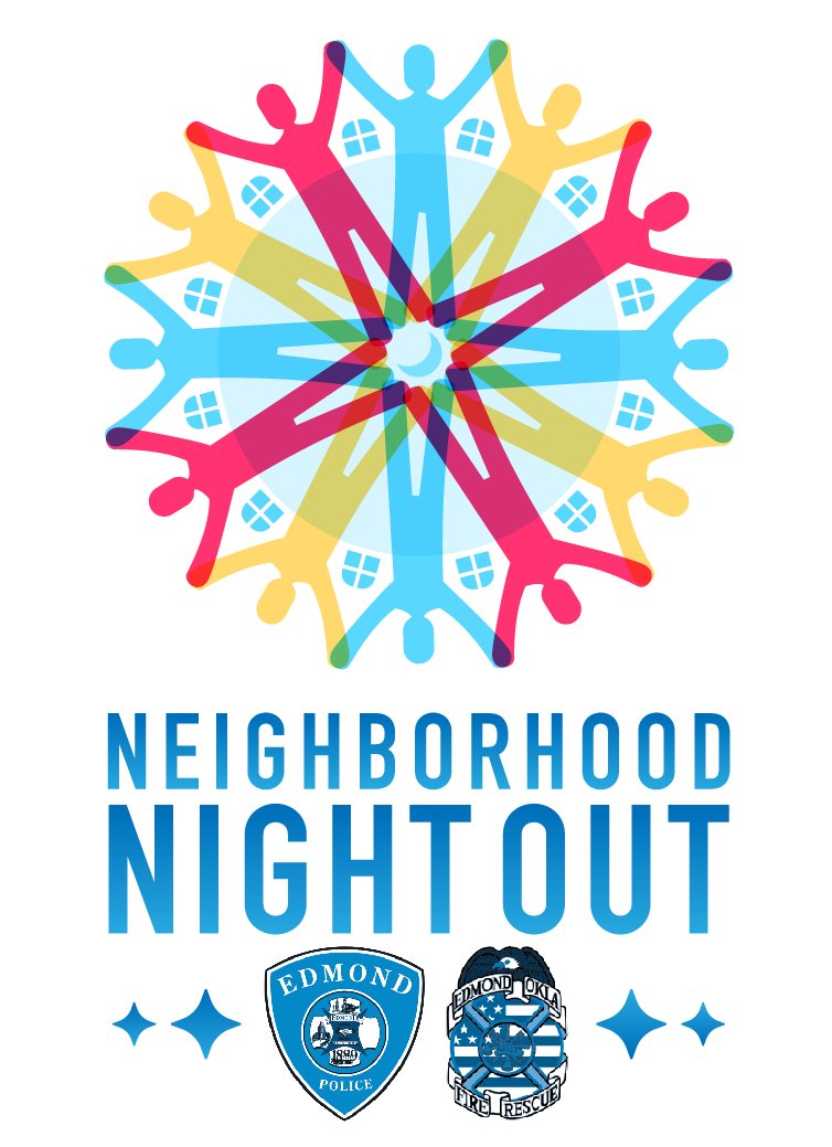 EdmondPD's tweet photo. Party Planners Unite: Neighborhood Night Out is Sept 12th. You put together the event &amp; members of our police &amp; fire will come join the fun https://t.co/zKqQuaYdPL