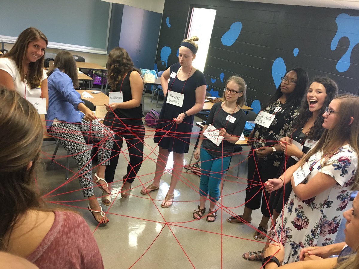 morganmaier8's tweet photo. while there are a lot of different parts that play a role in the education, we are all connected!! #alreadyalways #edmg2019 https://t.co/Fms0Tt43un
