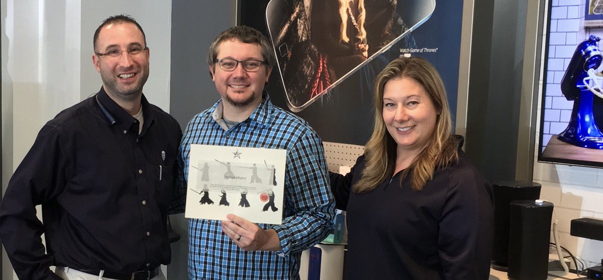 Phil__Oliveira's tweet photo. Josh Myers with a 1 star โญ๏ธ #WalshWarrior award for Accessories!! Nice work Josh!! #Accessorizer #B4SM https://t.co/wJAj1p2iWN