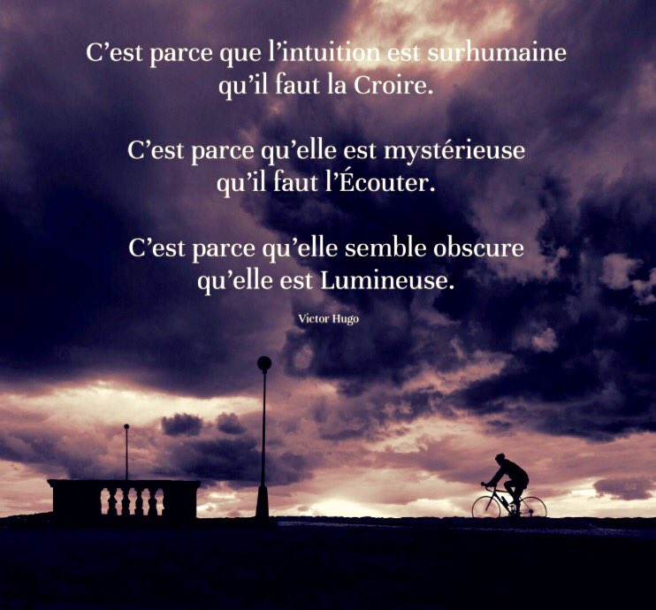 #PenséeDuSoir.. #Santé #Philosophie Et si nous expérimentions une journée totalement guidée par notre intelligence intuitive...? À méditer 😉