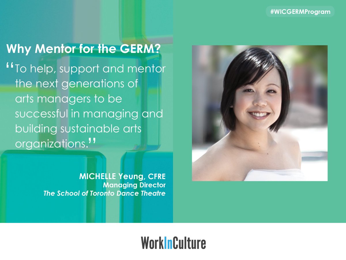 workinculture's tweet photo. Earned revenue is key to sustainable arts orgs. We're glad Michelle Yeung of @SchoolofTDT  is bringing her experience to #WICGERMProgram https://t.co/0DZCtKnZGF