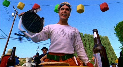 establishscore's tweet photo. Its #WaffleDay, so that means he is back... #THEWAFFLER! Gold &amp; Crispy! Bad Guys are History! Enjoy the waffles and the justice. #superhero https://t.co/muWKQ52UNb