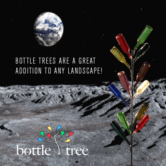 bottletreecom's tweet photo. Bottle trees are a great addition to ANY landscape! #lawnandgarden #bottletree #landscaping #winelover https://t.co/bINERcDl41