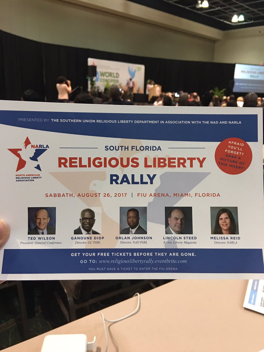 UVOriental's tweet photo. Religious Liberty Rally this Sabbath! Get your free ticket at https://t.co/wQiqOoKTvc #IRLA2017 https://t.co/EMR7Apkxky