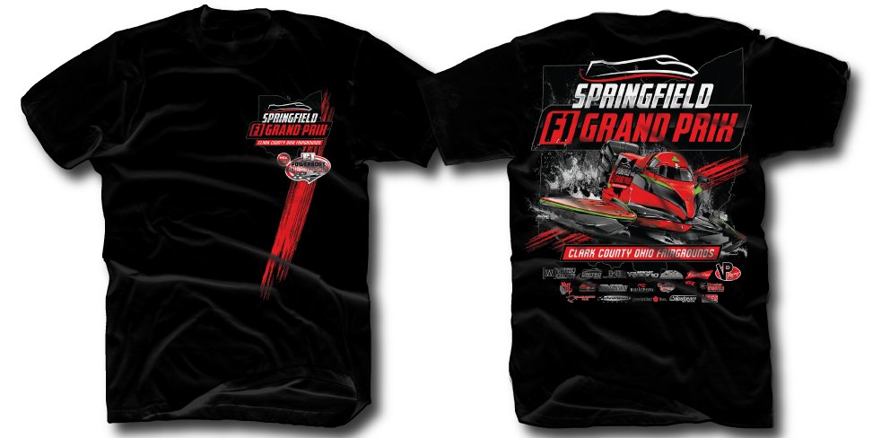 AZ_Shirts's tweet photo. Race fans going to the @springfieldF1GP for the F1 GP stop by the @Gotta_Race trailer for event apparel! 🚤

Tees also in White and S. Green. https://t.co/I2vjIG3EXT