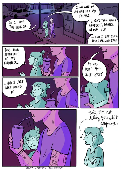 finally made a new #comic : there's giving advice and then there's shit no one asked for ? 