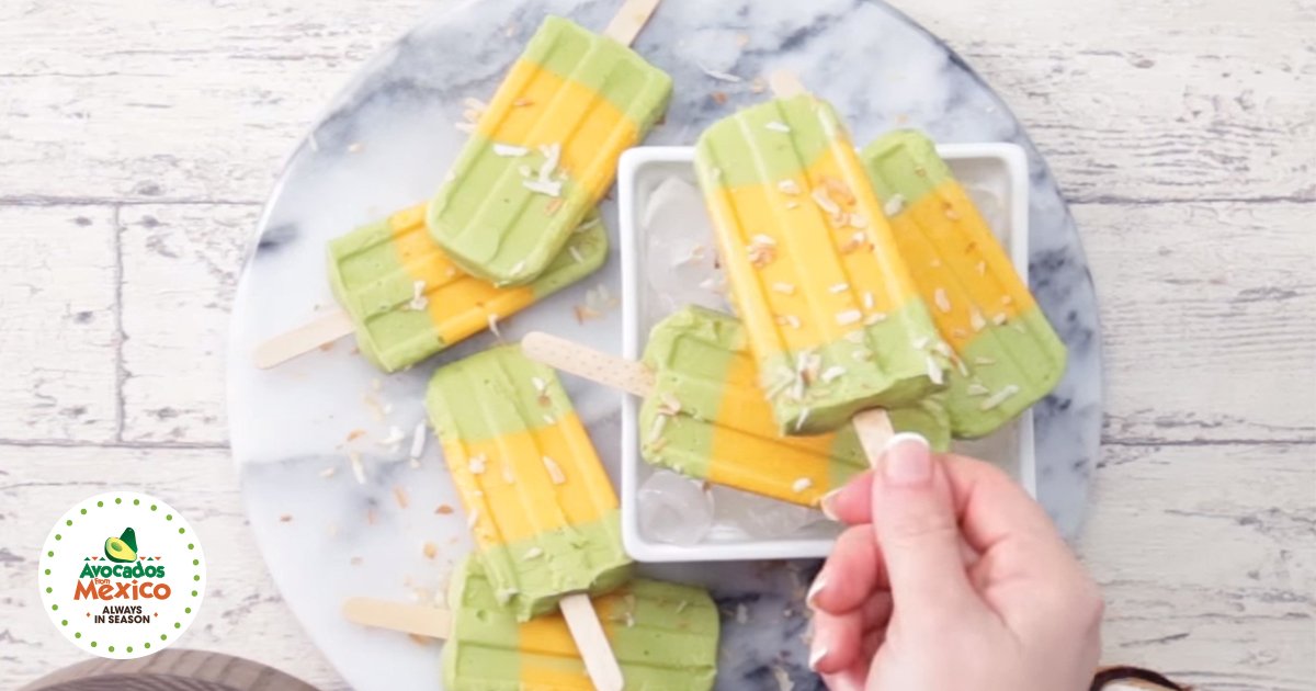 CarrieKey's tweet photo. When the summer heats got you down, why not try these fun Tropical Avocado Mango Popsicle's! #AFMSweepstakes - https://t.co/0ftwerUbHi https://t.co/NP1Uou8zMZ