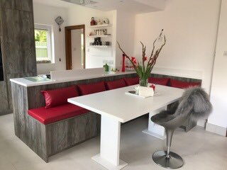 VHSurfaces's tweet photo. Another amazing kitchen worktop installed by the team at @VHSurfaces ,including table and wall shelves #seamless #wherearethejoints 👍👍👍 https://t.co/OOL1qYUp9o
