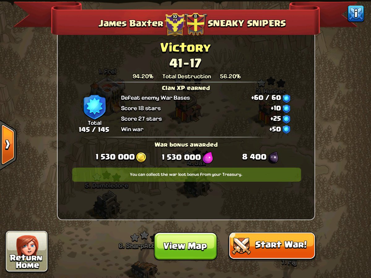 jamesbaxtercoc's tweet photo. Silly easy win for us #clashofclans https://t.co/9FmOPvETg9