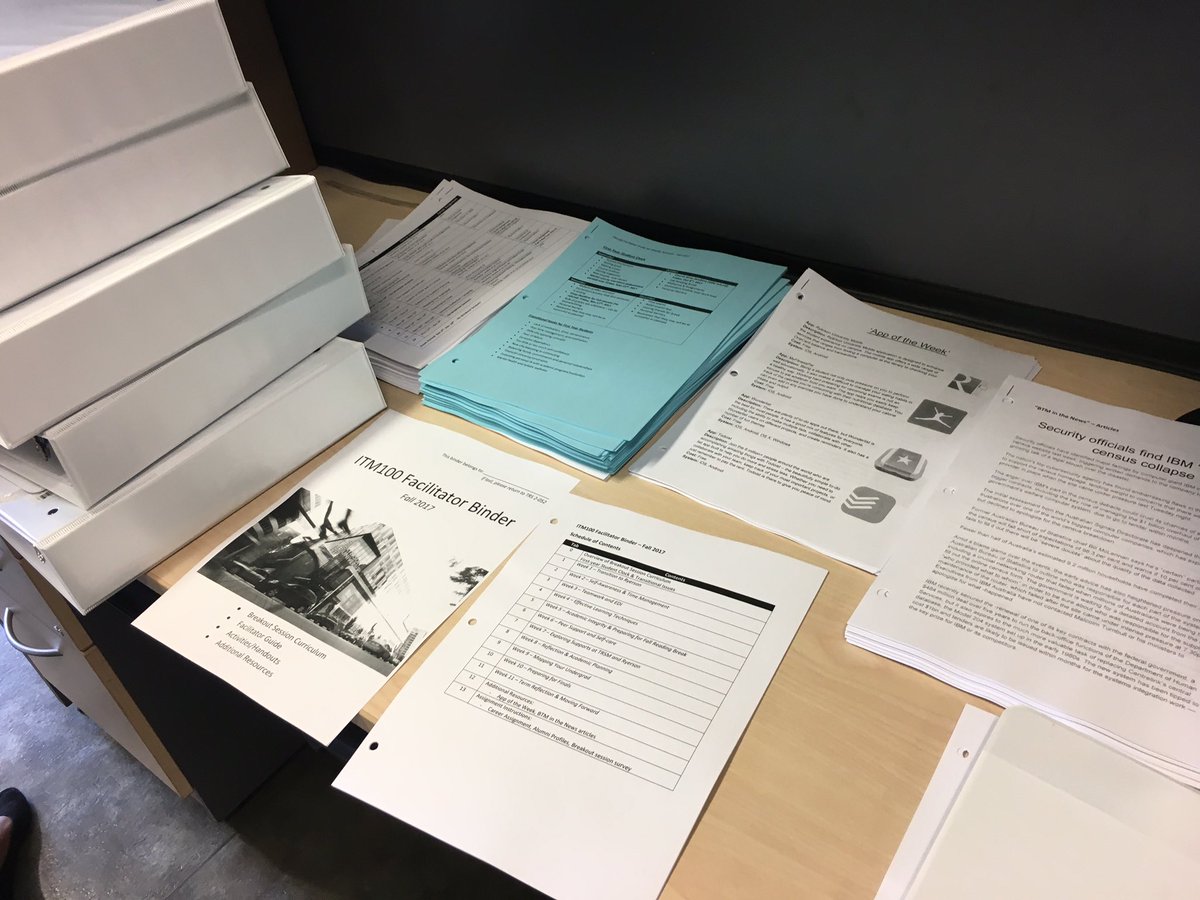 DanCanThinks's tweet image. Did someone say Binder Assembly? Today,we prepared 17 binders in 1hr30min for facilitator training tmrw ⏱ Thanks Zainab. #methodtomadness