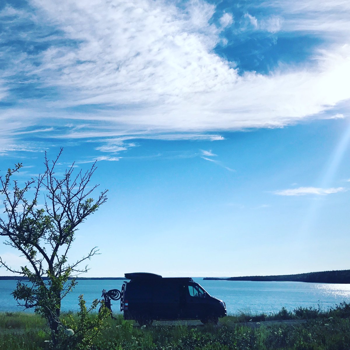 rollingwithvan's tweet photo. Black Betty made it to #islemadame, my favourite place in #CapeBreton . #novascotia #exploreCB #tourismCB #rollingwithvan #vanlife https://t.co/POcY9GFRO4