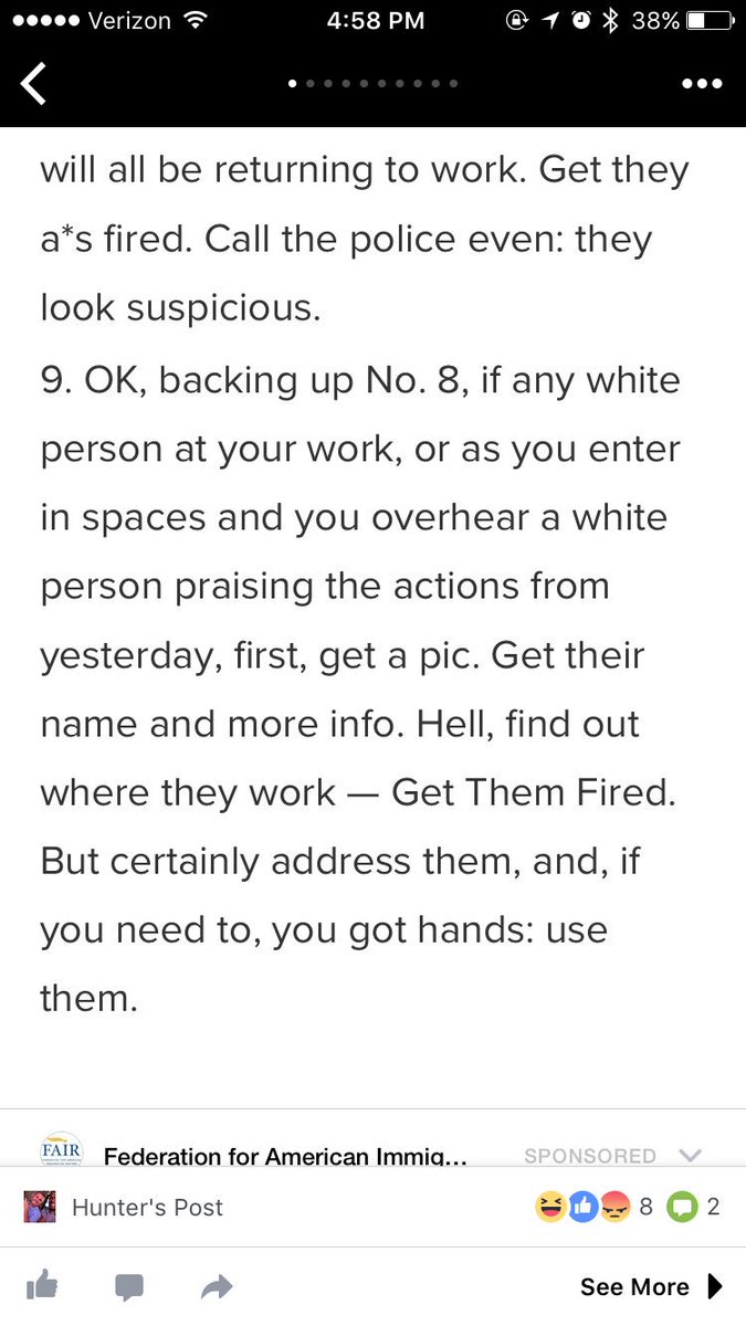 Haligwen25's tweet photo. Is this real? Funny how racist this list sounds considering "white people" are the only ones that can be racist in today's world🙃 #sickening https://t.co/V8QHC4jod9