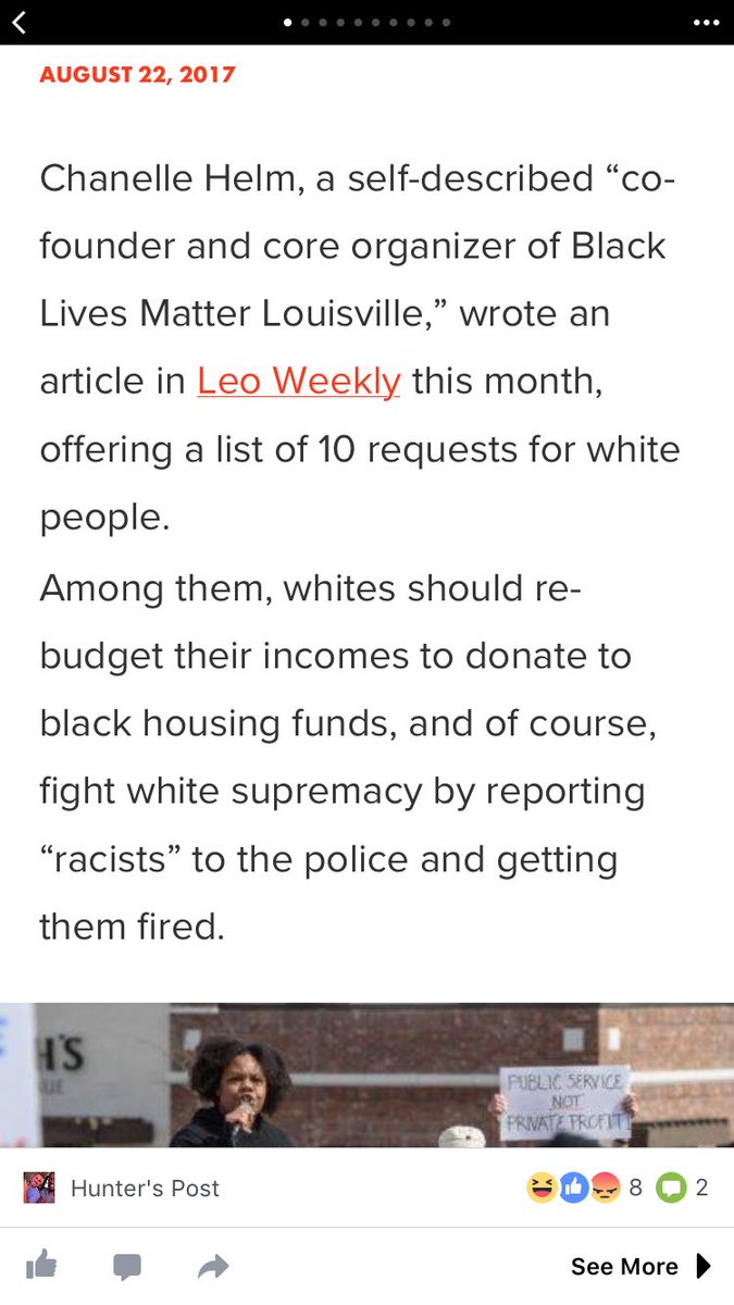 Haligwen25's tweet photo. Is this real? Funny how racist this list sounds considering "white people" are the only ones that can be racist in today's world🙃 #sickening https://t.co/V8QHC4jod9