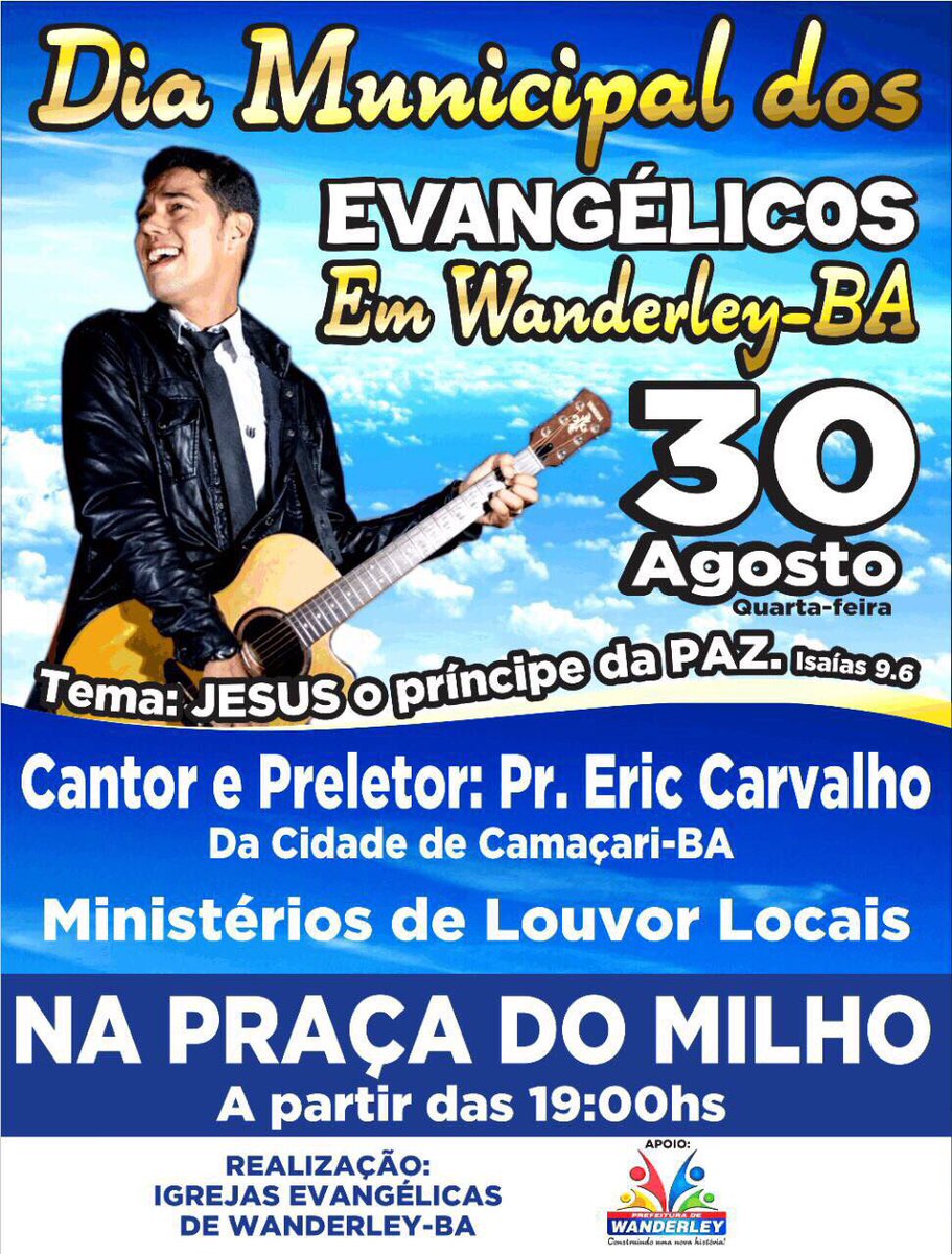 PrEricCarvalho's tweet photo. Alô Wanderley!! Deus vai fazer algo lindo nesta noite!!!
#vemdoalto #EuSeiQueVem #SHOWdeGLORIA #NovidadeDeVida https://t.co/QY2usimBGd