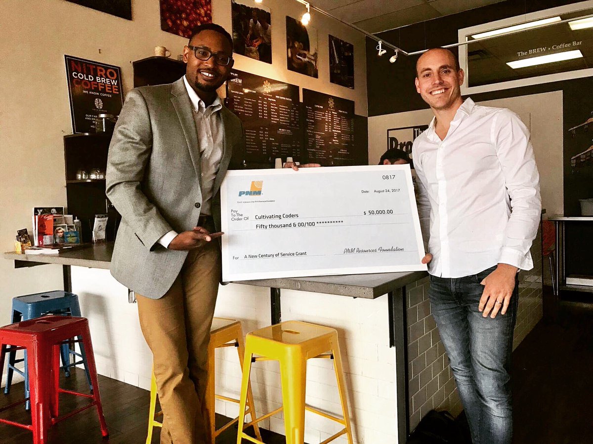 cashthe3rd's tweet photo. New Century of Service Grants Celebration was dope! Annnnd who wouldn't want a big check!?
#GoodVibes #CultivatingCoders #DiversityInTech https://t.co/6fqilDUxQf