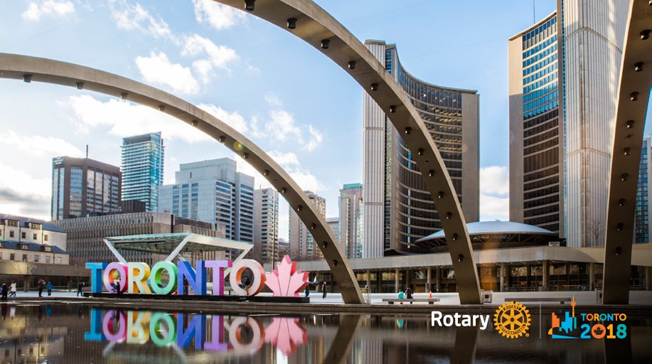 Rotary's tweet photo. Join Rotary members from around the world in Toronto at the 2018 Rotary Convention. Register now: https://t.co/xXaHIklJS3 https://t.co/oYXCcvny0d