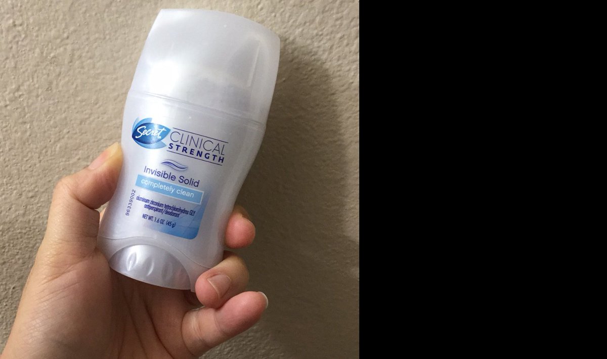 Julie_Park's tweet photo. Secret deodorant keeps me dry and fresh all day with no worries. @influensters #SecretatWalmart #contest https://t.co/Kuk5rQKsKG