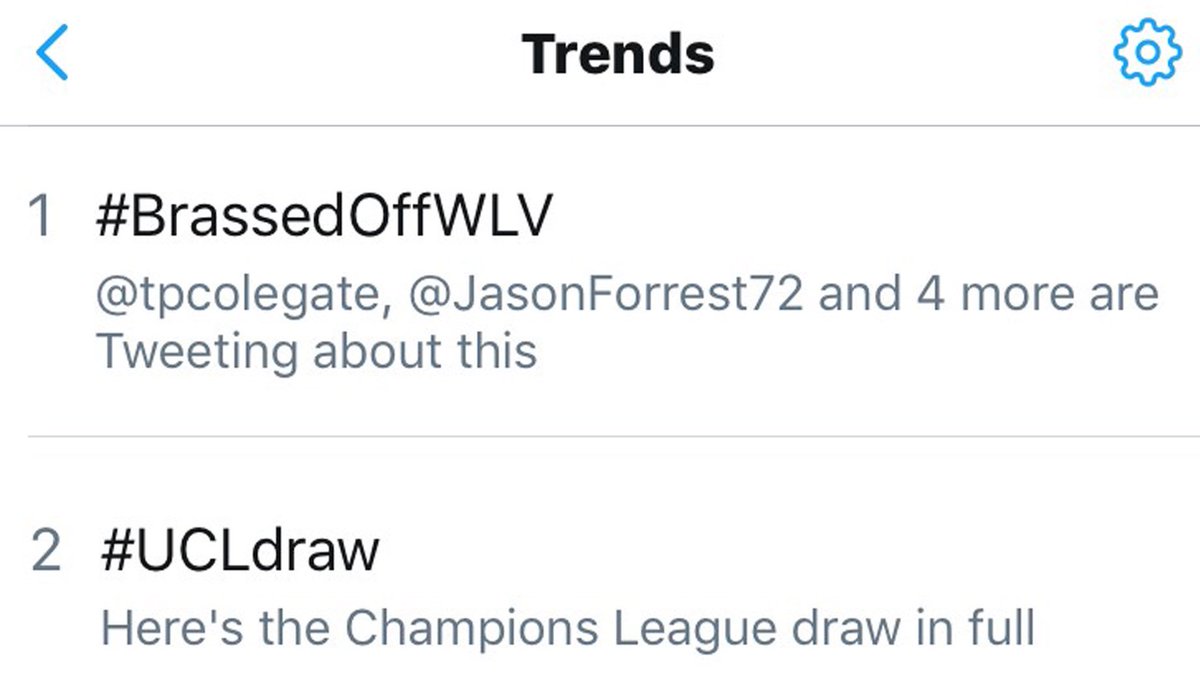 We're TRENDING! 🎺 The support for #BrassedOffWLV tonight is overwhelming! Thank you!