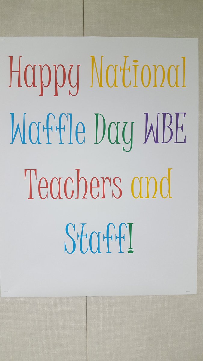 WBE_Sheriffs's tweet photo. Spoiling the Staff
#nationalwaffelday https://t.co/ZlKJUIqFUM