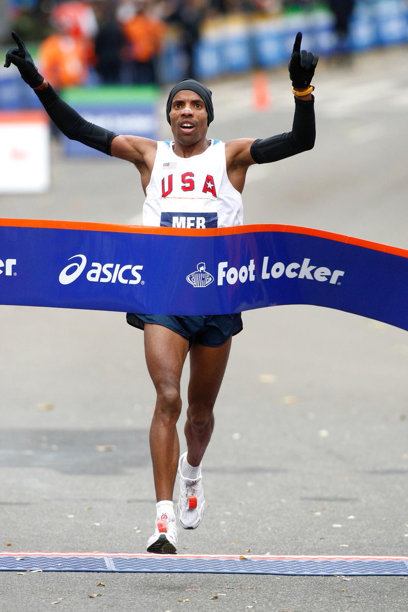 nycmarathon's tweet photo. #tbt to when Meb Keflezighi (@runmeb) became the first American in 27 years to win the New York City Marathon. https://t.co/03iGGrTe2r