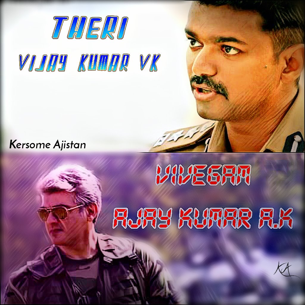 ajistanvfc's tweet photo. @Atlee_dir  @directorsiva  @SSMusicTweet  @ThenandalFilms @anirudhofficial  @actorvijay  #vijay_Kumar #Ajay_Kumar
#VK
#AK https://t.co/WAfDLJJAwl