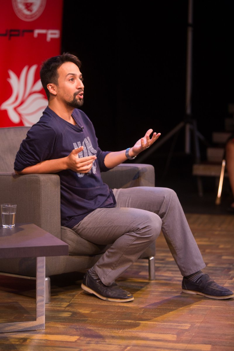 uprrp's tweet photo. ¡Honrados de haber recibido hoy a @Lin_Manuel! El artista compartió y conversó con estudiantes de drama y música durante visita a la #IUPI https://t.co/qG7knWC4YW