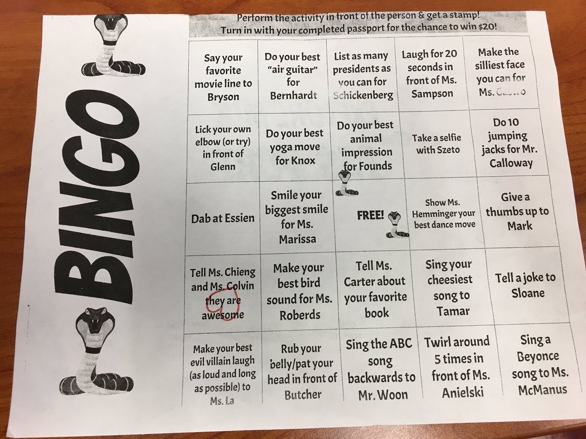 A full day of school-wide behavior expectations for students, with passport accountability and fun BINGO. And still we rise!!!! #MLKstrong