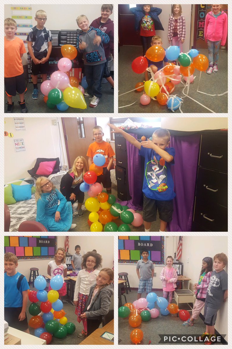 Indee_IC's tweet photo. Towering balloon challenge in Miss Hitchcock's 4th grade #Indeepride https://t.co/dyJjM49ZXO