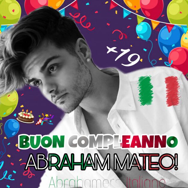 AbrahamMateoITL's tweet photo. Da parte di tutte le Abrahamers Italiane auguriamo al nostro @AbrahamMateo tantissimi auguri di buon compleanno 🎉🎂 #Felices19AbrahamMateo https://t.co/LhYY9o1Lx9