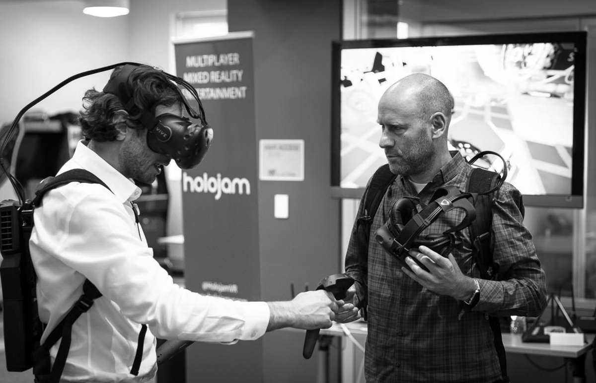 ARinACTION's tweet photo. #TBT to @theholojam  giving live demos of their latest product at AR in ACTION NYC! #AR #ARinACTION @michaelgold https://t.co/TVDsSwHNVa