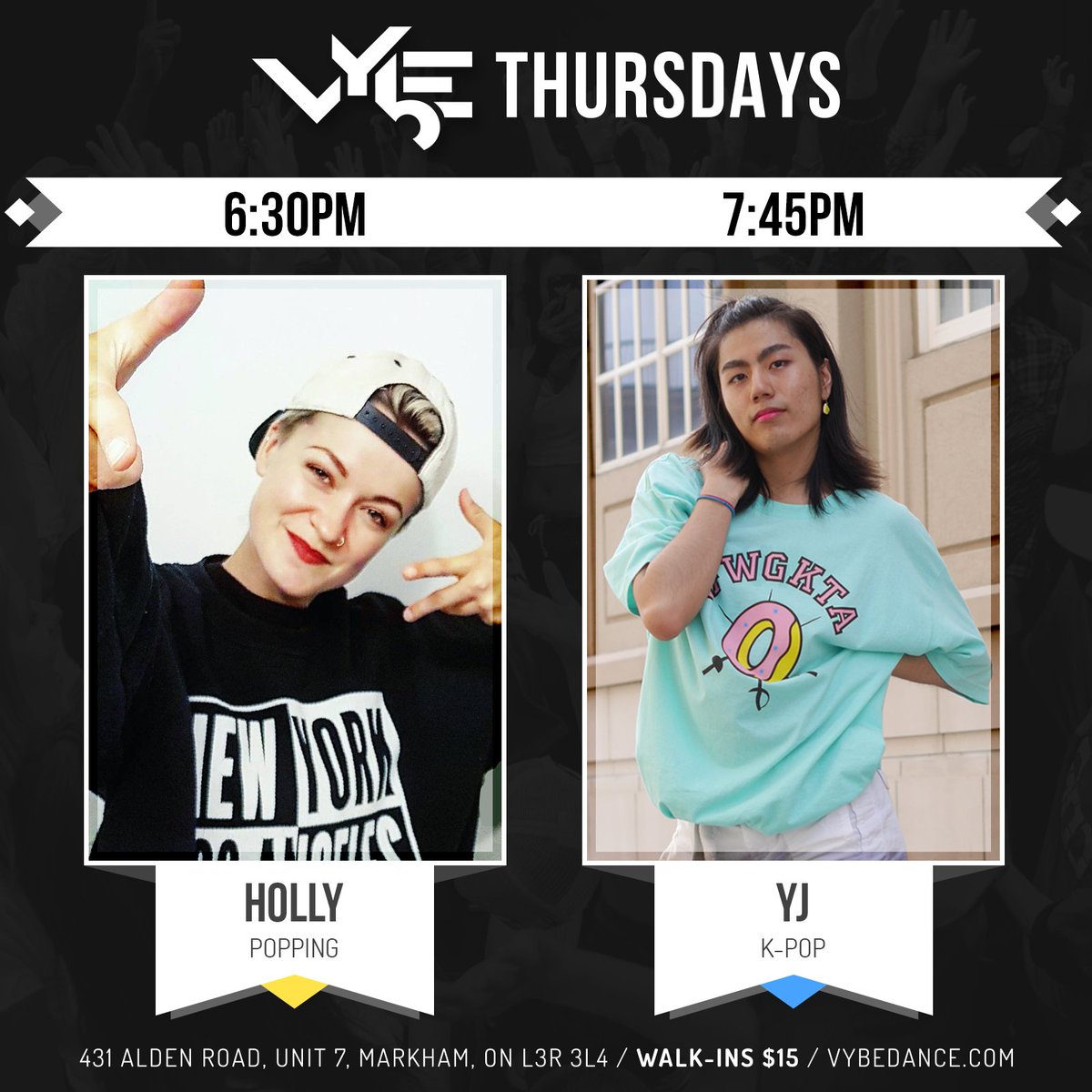 VYbE THURSDAYS is ON! Holly on Popping and YJ on KPop - LET'S GO!