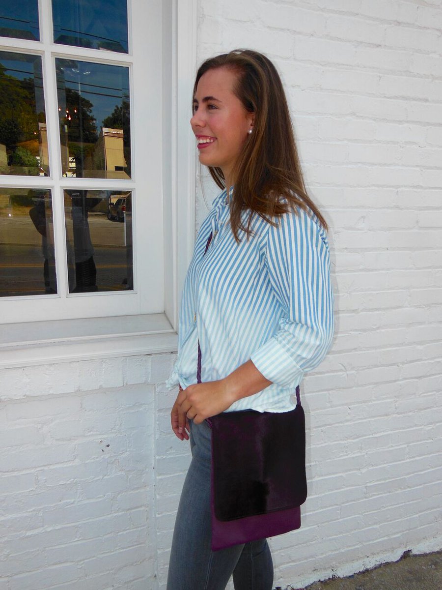 HannerClarke's tweet photo. Can you believe we are nearing the end of summer?! We are most excited about Fall colors and textures like aubergine and calf hair! #TheEJ https://t.co/vCvNMz7Sjh