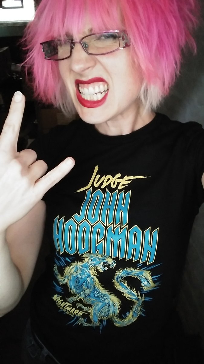 Pistachio_Nut's tweet image. METAL AF. This gerbil and I will see you in your nightmares, @hodgman. #JJHo #judgejohnhodgman #shirt7