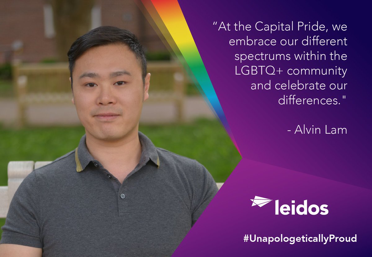 LeidosInc's tweet photo. #TBT to our #TeamLeidos 💜 colleagues who were #UnapologeticallyProud at #DCPride2017 @CapitalPrideDC 🌈🌈 https://t.co/FHkGdaFhqF