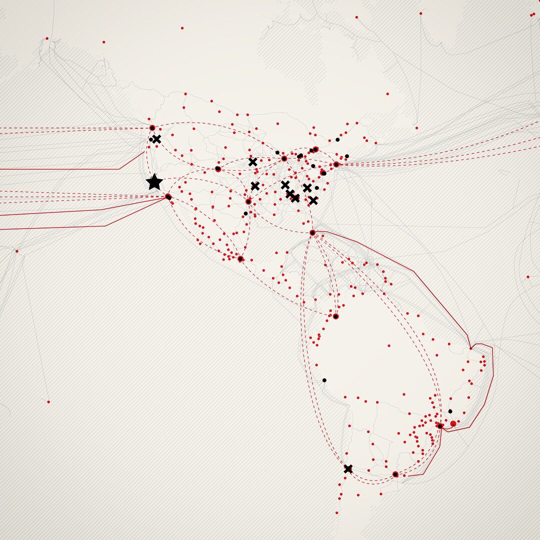 aliffard's tweet photo. Global footprint of Google's data empire #partial #incomplete #workinprogress https://t.co/6cwI1yYrPv