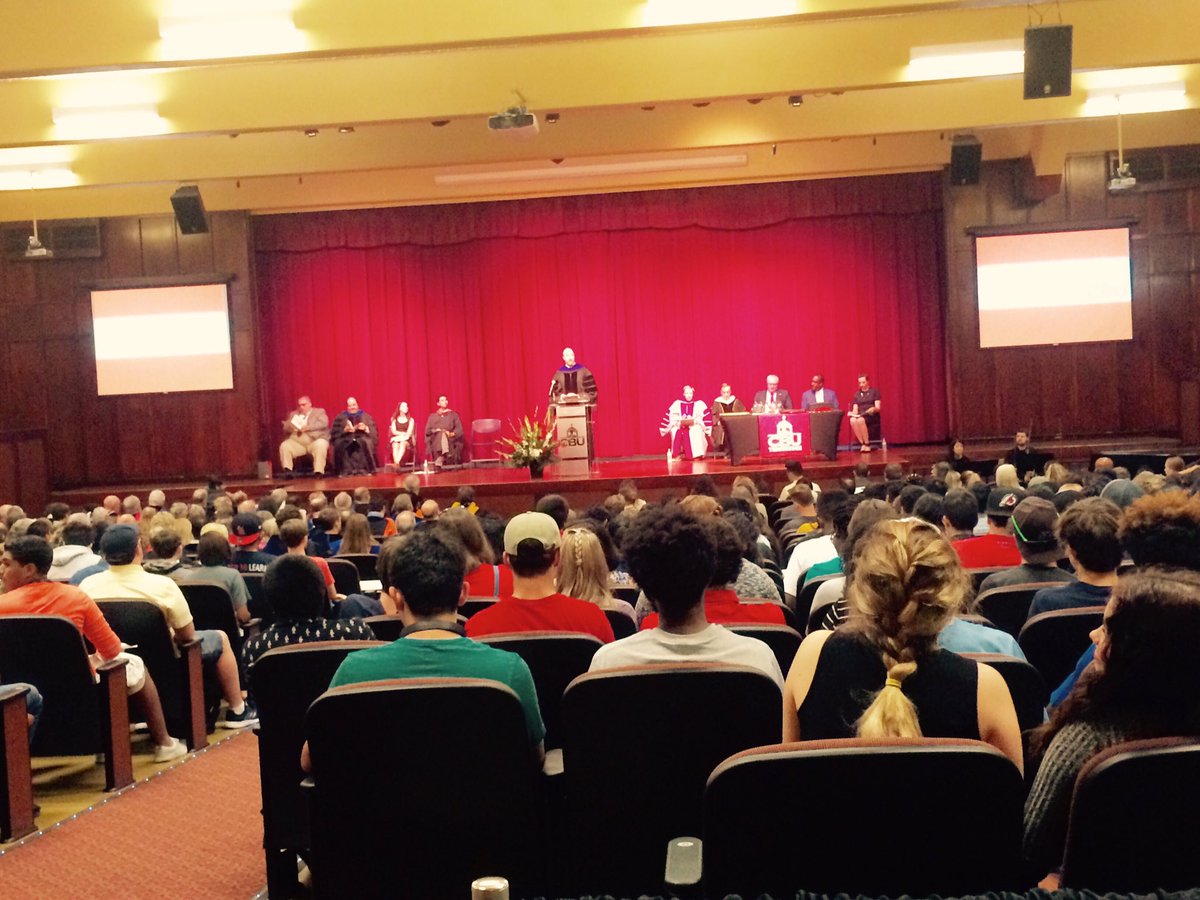 FromCBU's tweet photo. The Academic Convocation with CBU's #largestclassever has commenced. It's going to be our #bestyearyet https://t.co/1zNhqq5iTh