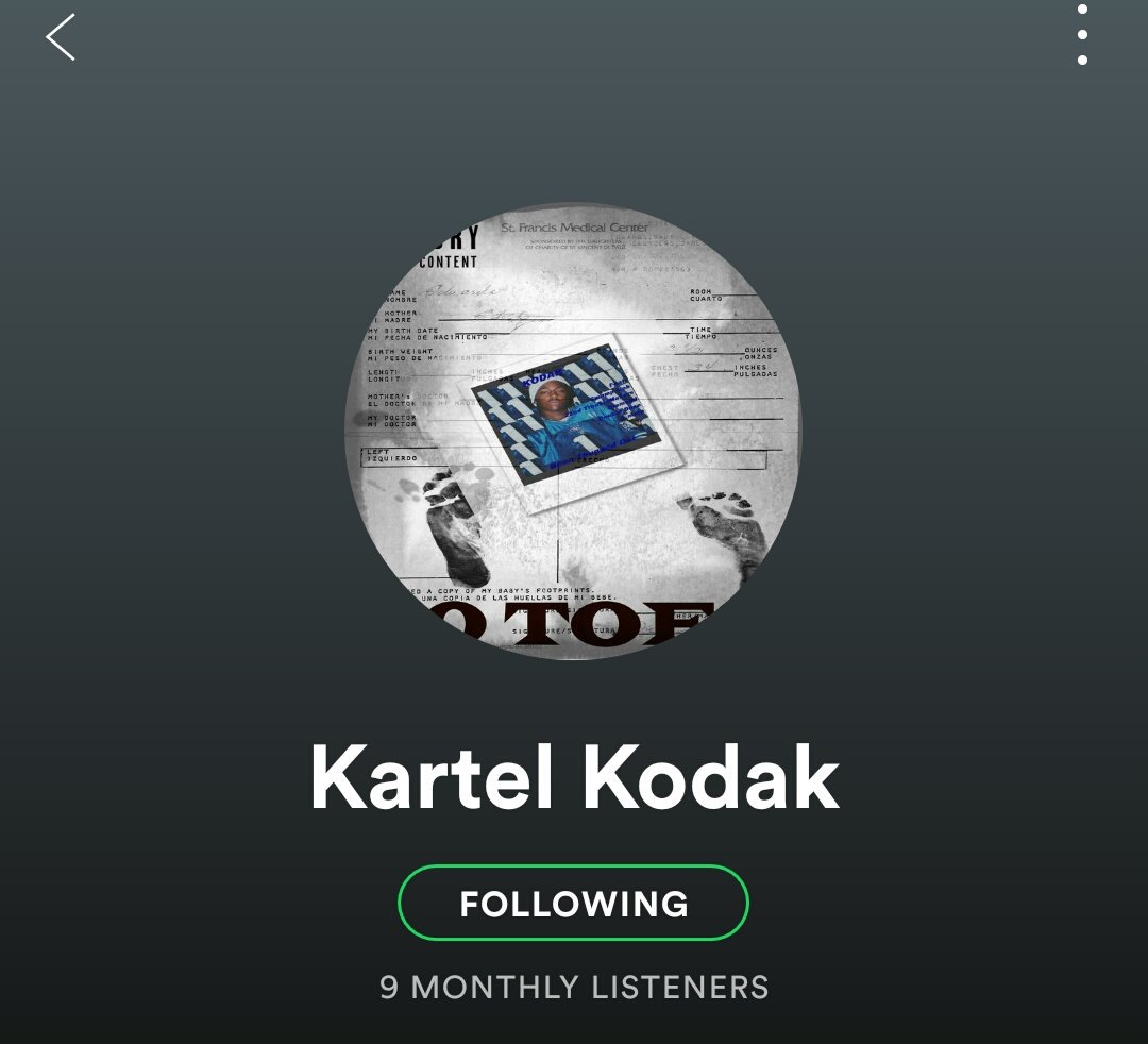 KingKodak205's tweet photo. Thanks to @Spotify my Album is now Streaming on my Station. Go add it now #Spotify #NewMusic #10ToesDaAlbum #Stay10Toes #FollowMyStation https://t.co/jSzmyncIEv