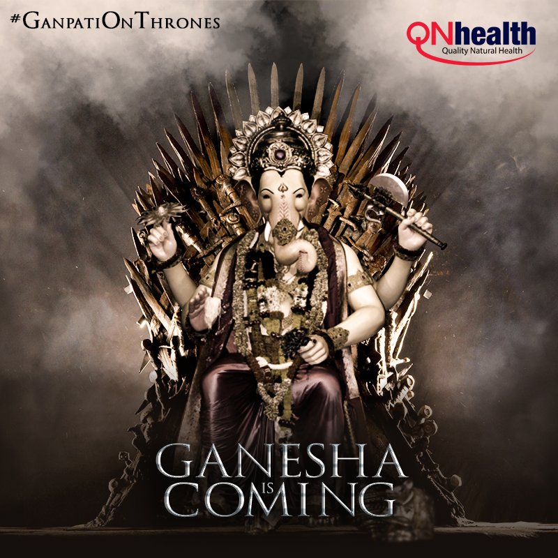 iqnhealth's tweet photo. #ContestAlert
Share an image of Ganpati with #GanpatiOnThrones
Retweet &amp; WIN great prizes
#GaneshChaturthi https://t.co/QbsyRF5vaD
