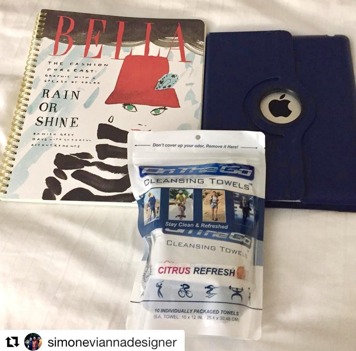 OnTheGoTowels's tweet photo. Repost @SimoneViannaArt When out of town, I can't be without my essentials. Citrus refresh is a must from #onthegotowels 
#cleanandrefreshed https://t.co/MJM6h794nf