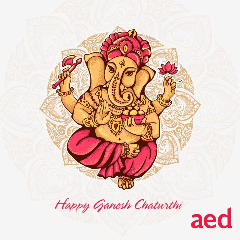 AED_in's tweet photo. We wish everyone a very Happy #GaneshChaturthi! May Lord Ganesha bring prosperity in our lives! https://t.co/WFR6liazjh