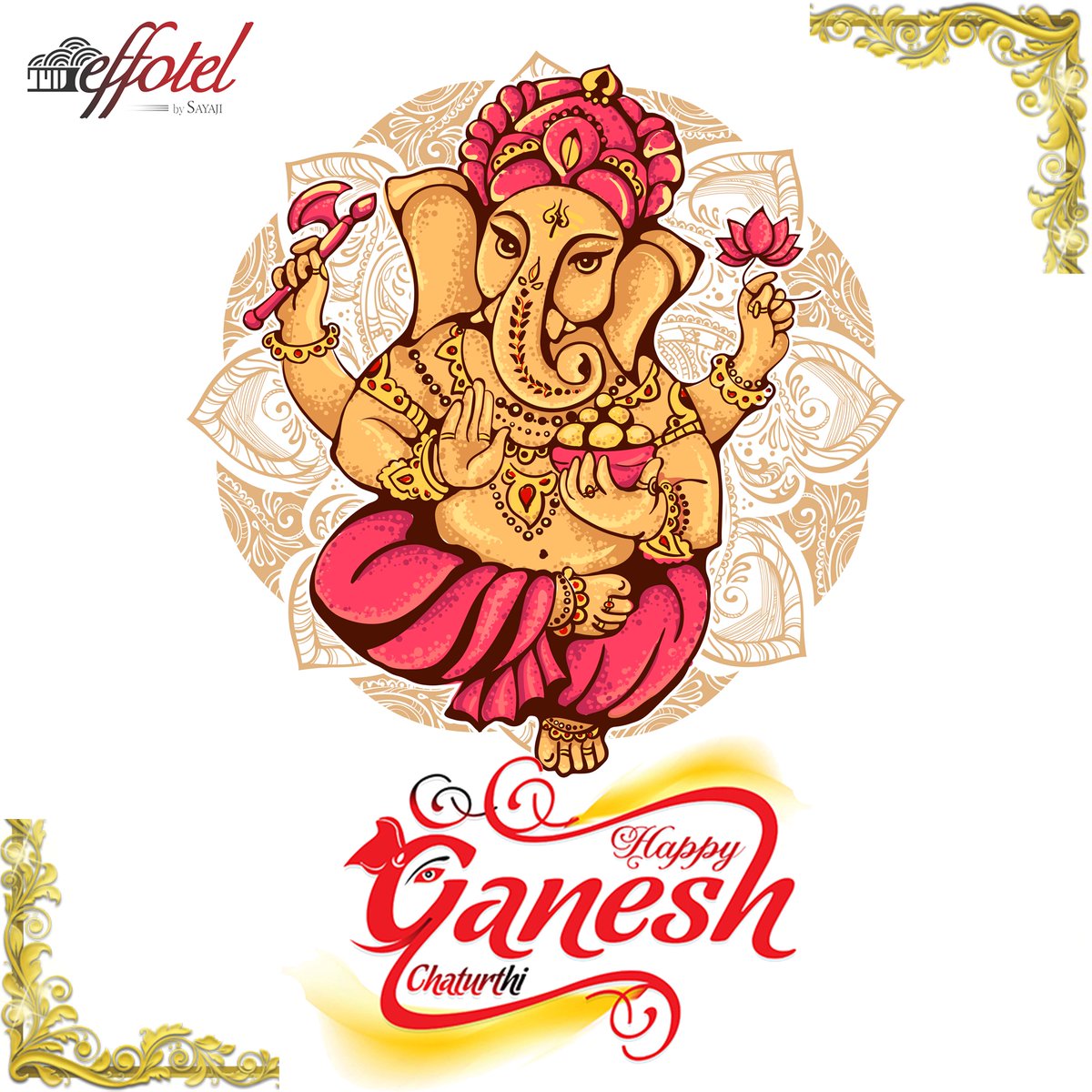 May this Ganesh Chaturthi bring lots of happiness and prosperity to your lives.
Ganapati Bappa Morya!
#EffotelHotel #Indore #GaneshChaturthi