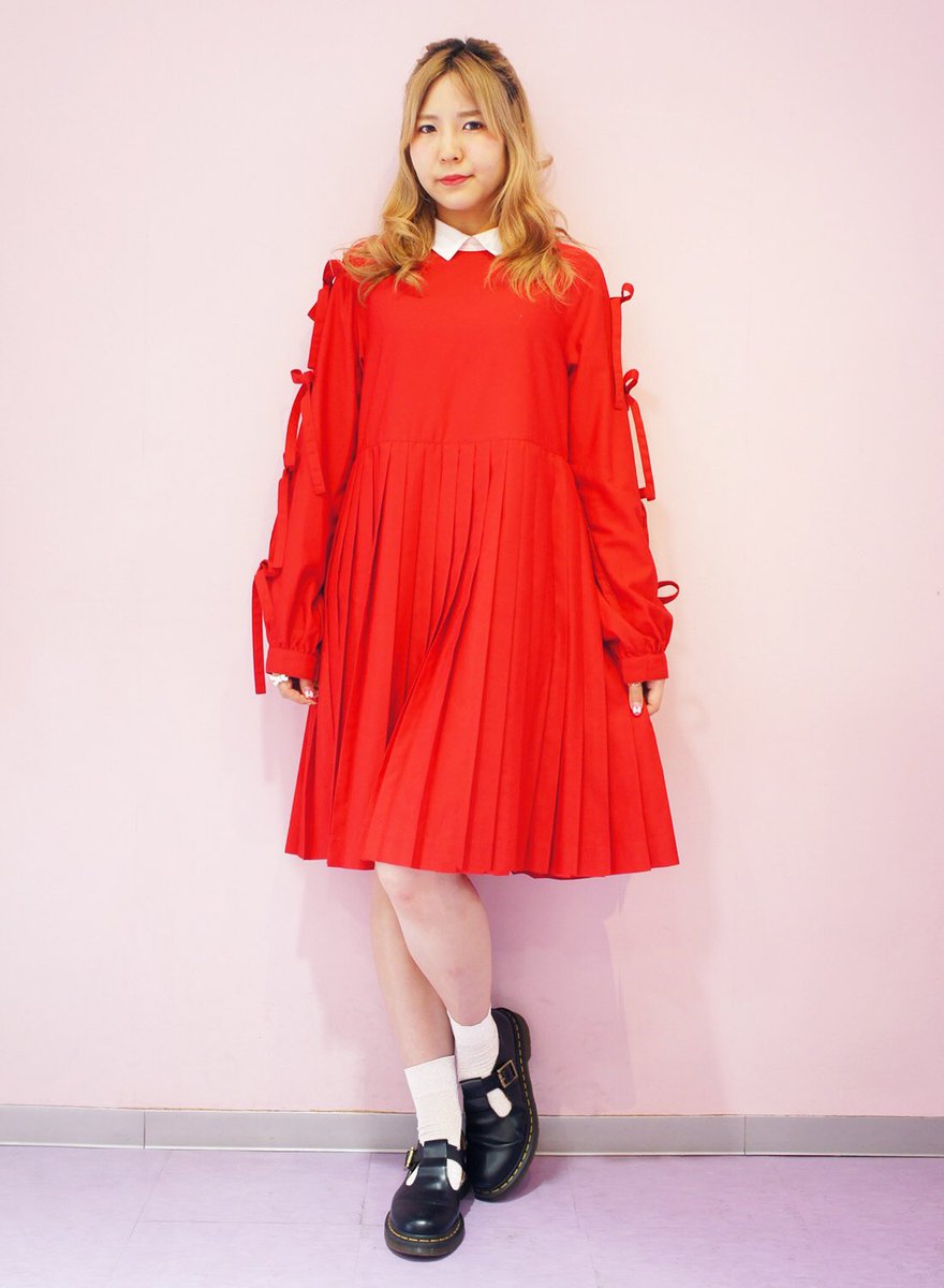 人気色 Candy Stripper RIBBON PLEATS ONE-PIECE - 通販 - www