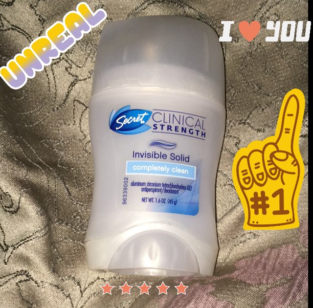 Aquietplace4mom's tweet photo. I absolutely love the Secret Clinical Strength invisible solid with sensitivity. #contest #secretatwalmart @influenster @secret https://t.co/Jv7qB5CbyP