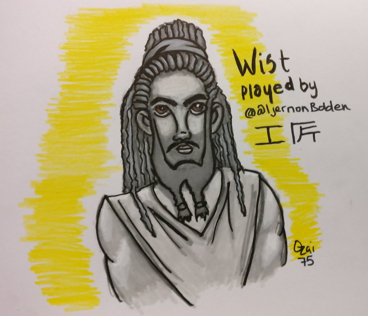 Ozai75's tweet photo. Greyscale Wist from #GamesOfDivinity played by @AljernonBolden at @GeekSpaceTV #Exalted https://t.co/s7b9SnTdIr