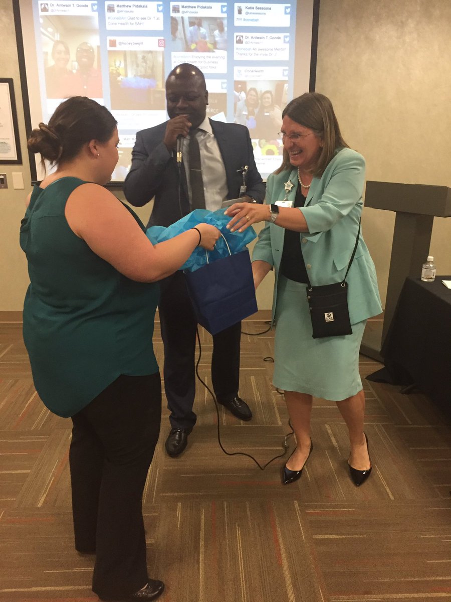 ConeHealth's tweet photo. Our first winner was also our Grand Prize winner. What a great event tonight at MedCenter Kernersville! #ConeBAH https://t.co/SjG5O9PpF9