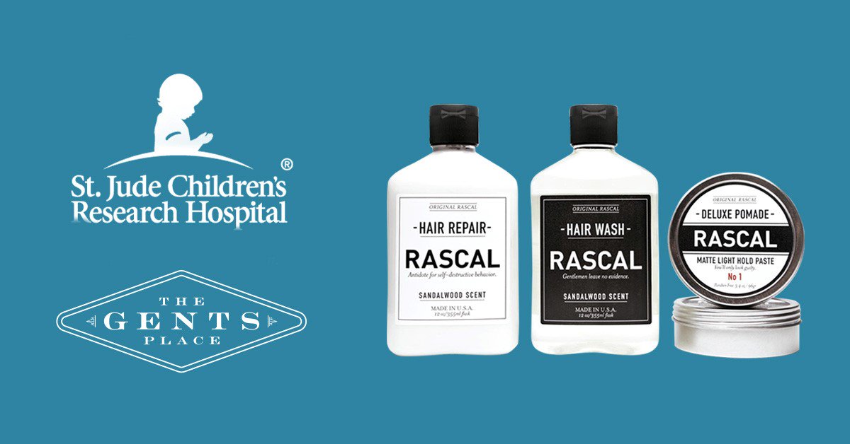 gorascal's tweet photo. The Gents Place is a network of gentlemen. In 08/17 we are donating $3 of every Rascal item to St. Jude. Stock up at https://t.co/NVbi1soGcQ https://t.co/sv6DFKIzro